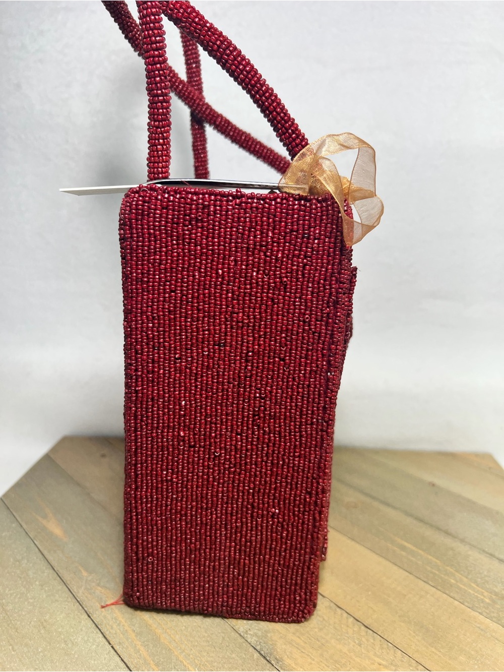 Viral Red Beaded Bow Tote!! - Picture 4 of 6